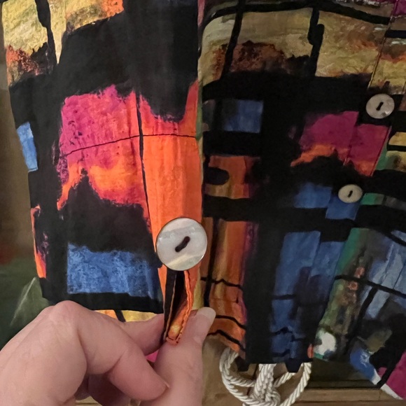 Colorful Abstract Button-Up Shirt - Picture 4 of 15